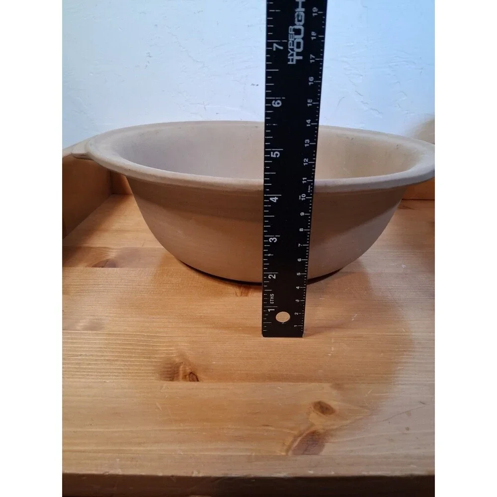 THE PAMPERED CHEF LARGE STONEWARE BAKING BOWL MADE IN USA